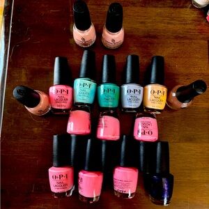 OPI nail polishes or Morgan Taylor